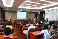 Participants attending an introductory lecture on the cultural heritage of Chongqing